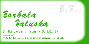 borbala haluska business card